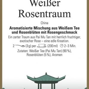 Weisser Rosentraum Tee